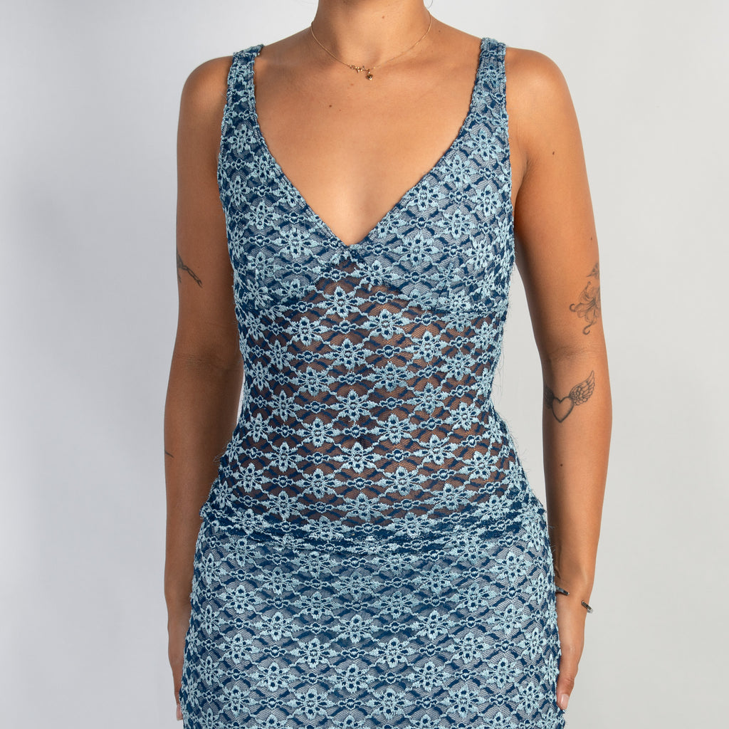 BLUE LACE 2 PIECE SET