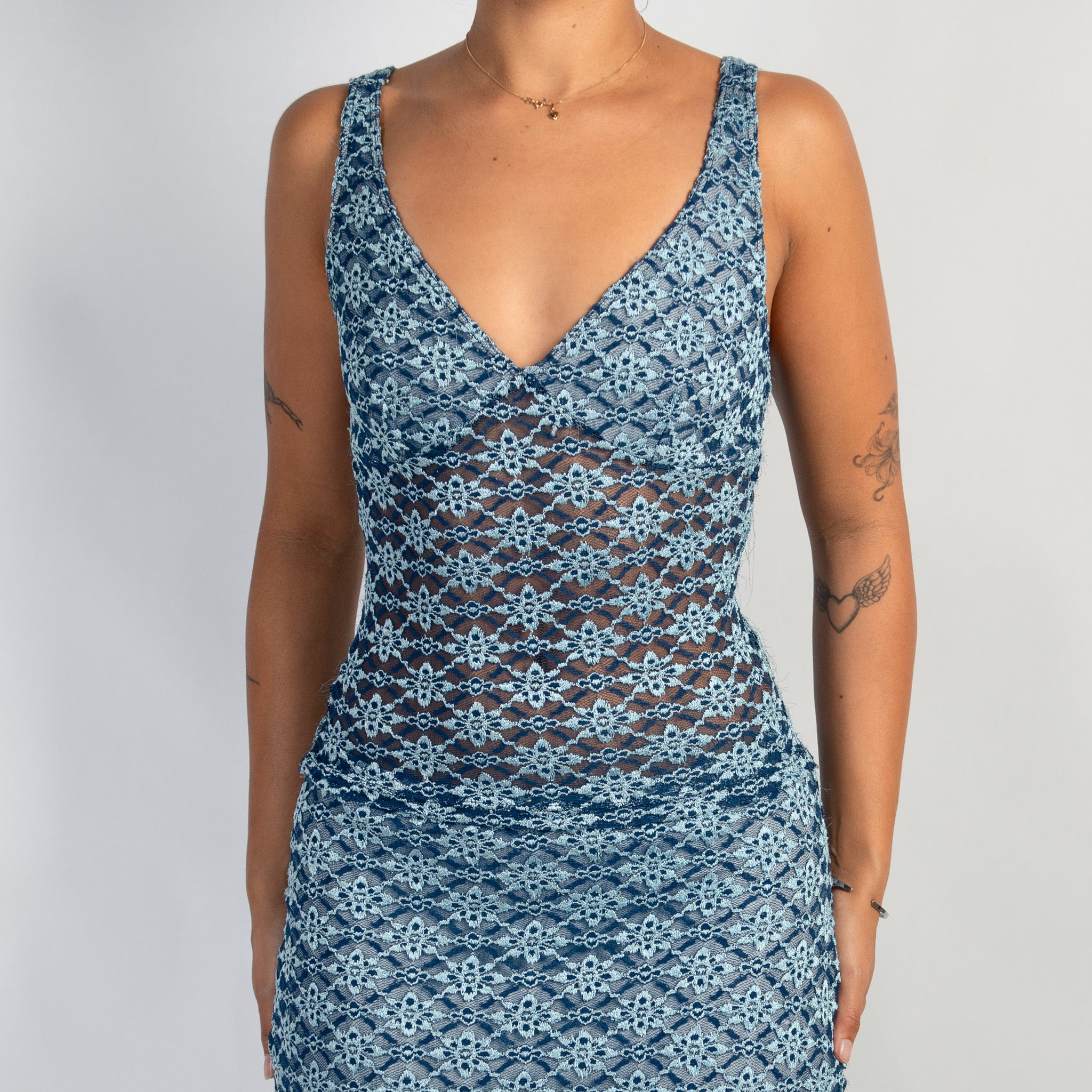 BLUE LACE 2 PIECE SET