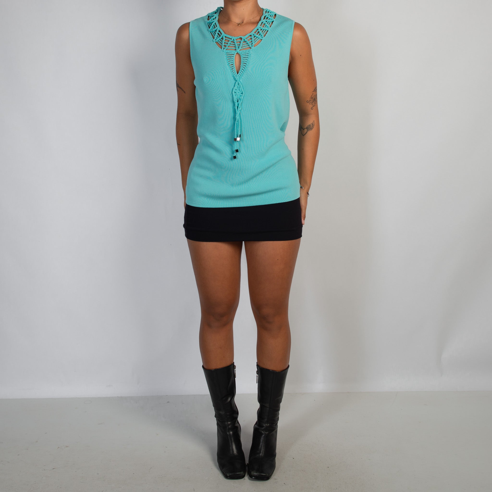 AQUA KNIT TANK TOP
