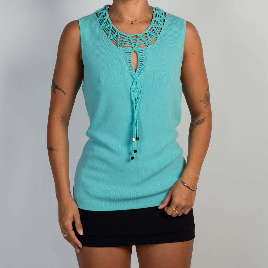 AQUA KNIT TANK TOP