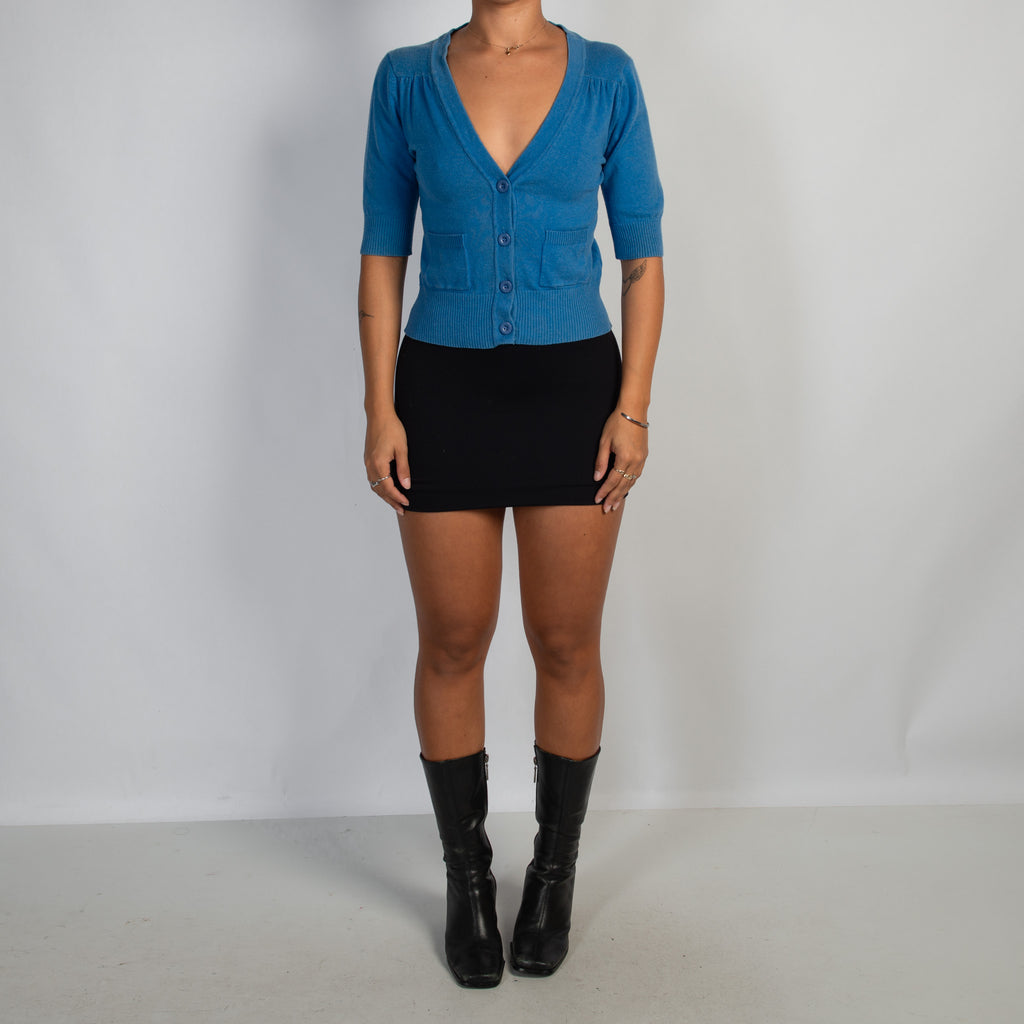 BLUE CROP CARDIGAN
