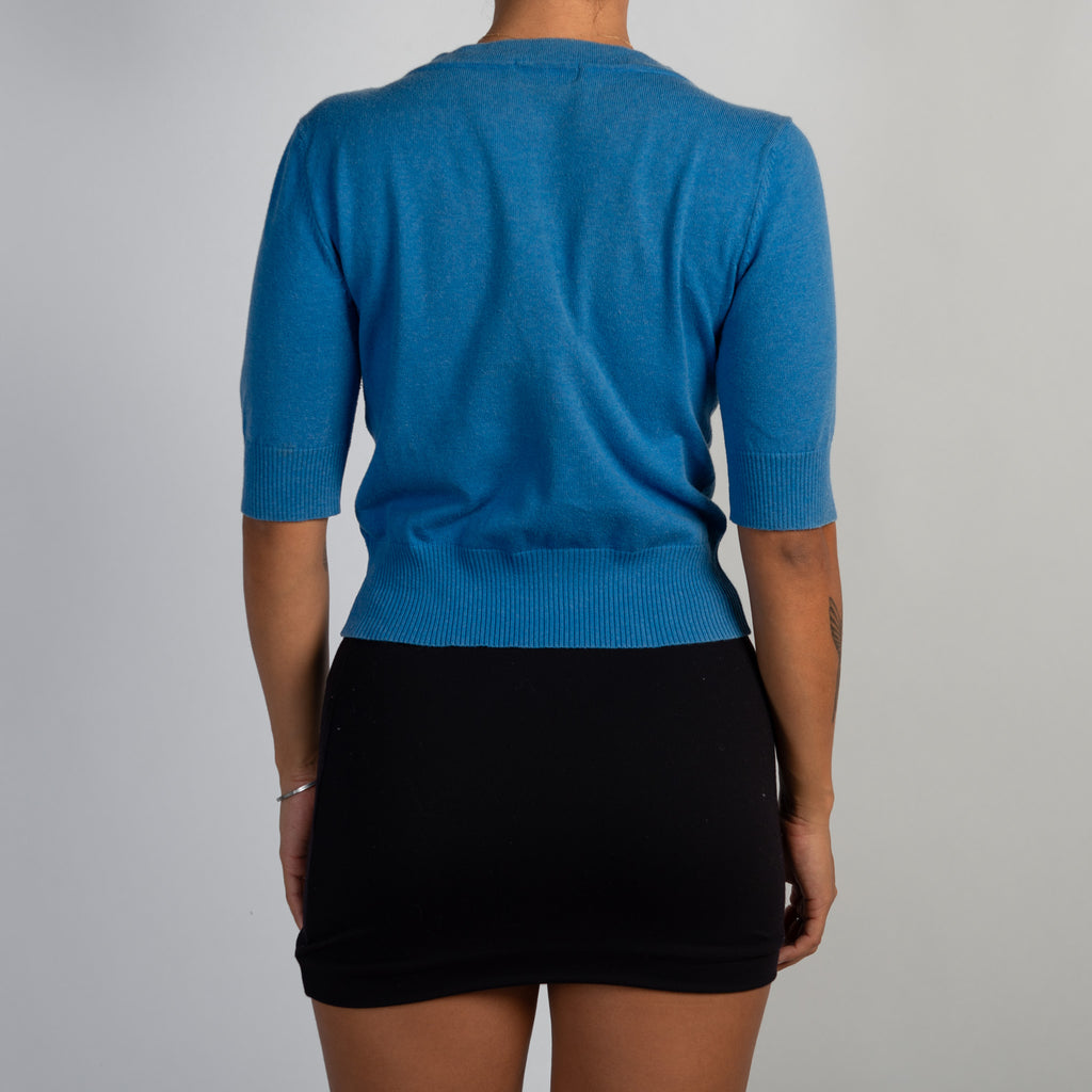 BLUE CROP CARDIGAN