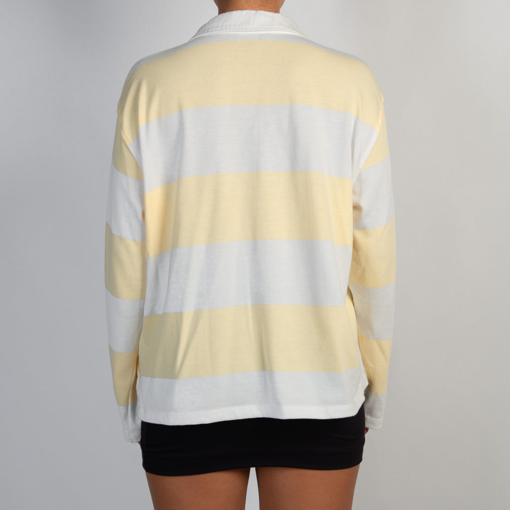 YELLOW STRIPE RUGBY JERSEY