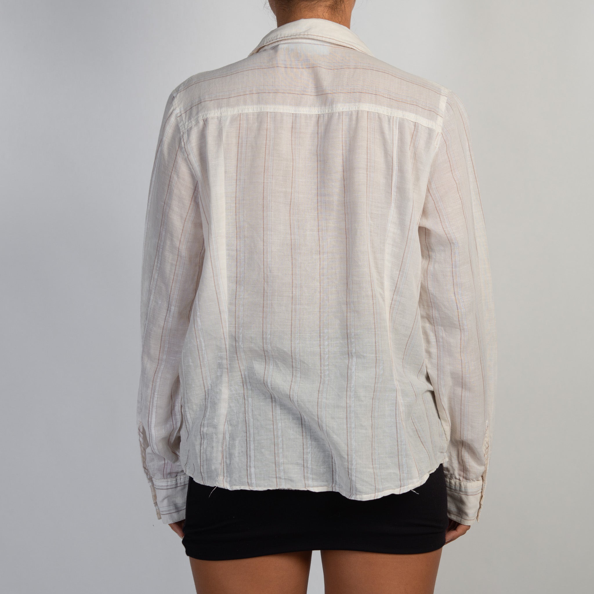 LINEN STRIPE BLOUSE