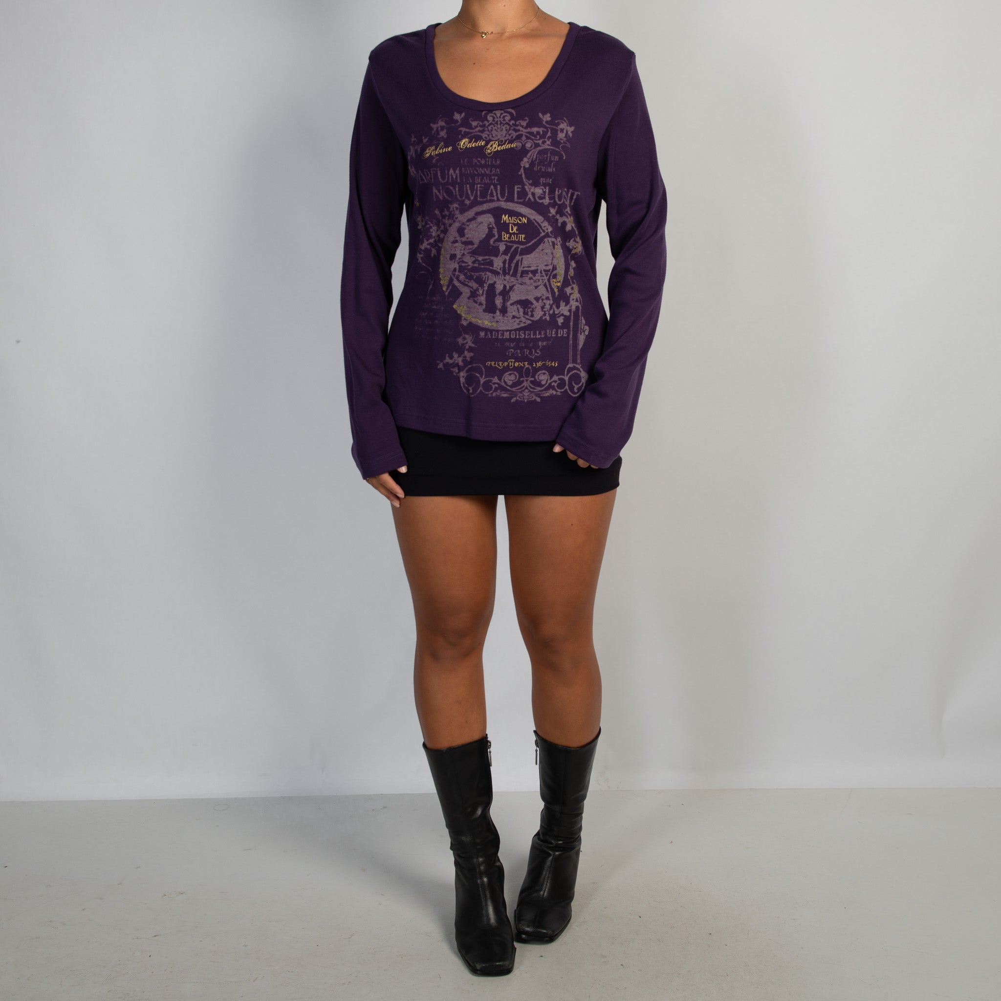 PURPLE LONG SLEEVE TOP