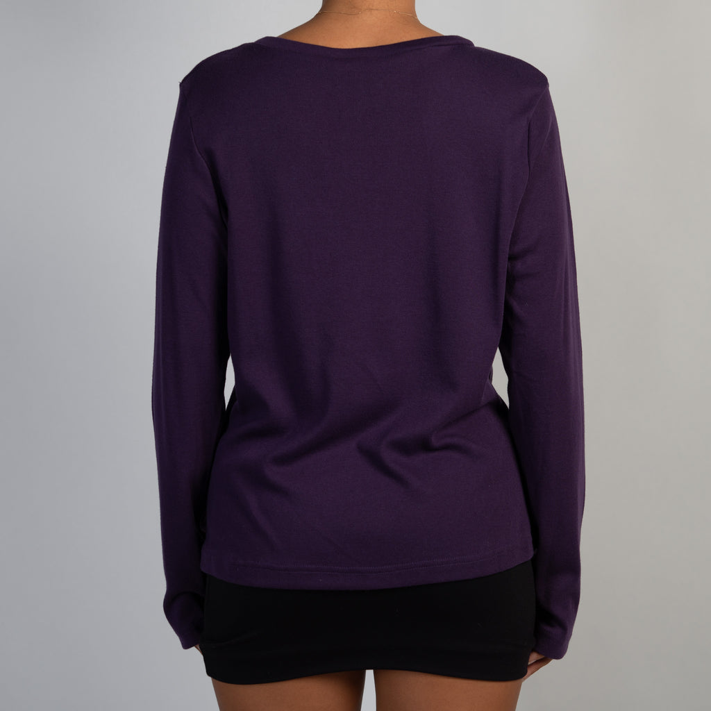 PURPLE LONG SLEEVE TOP