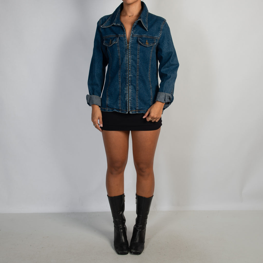 DENIM ZIP JACKET