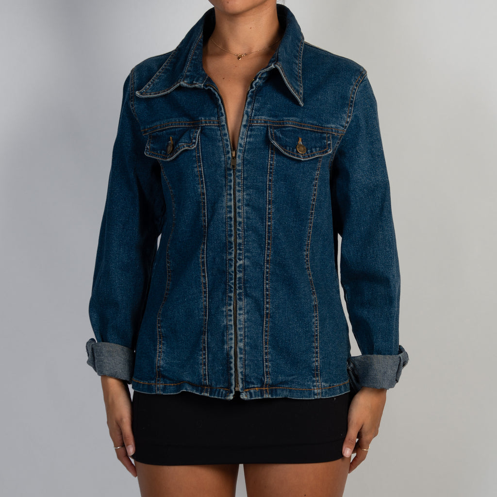 DENIM ZIP JACKET
