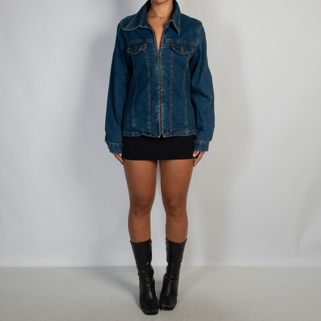 DENIM ZIP JACKET