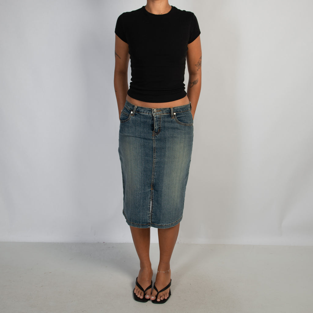 DENIM MIDI SKIRT