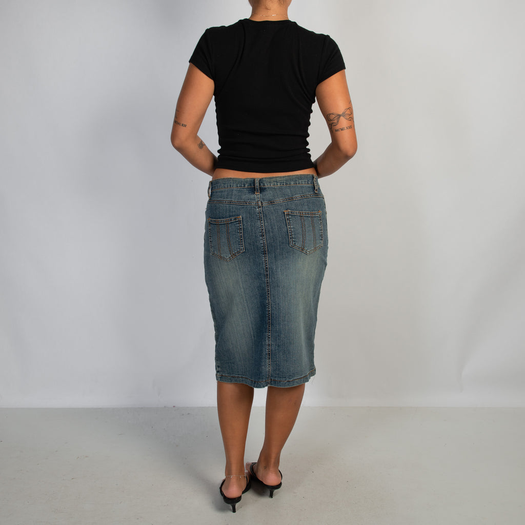 DENIM MIDI SKIRT