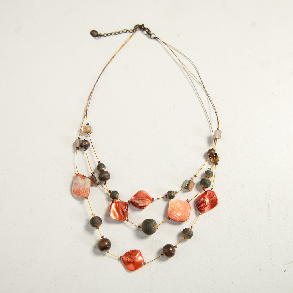 PINK LAYERED NECKLACE