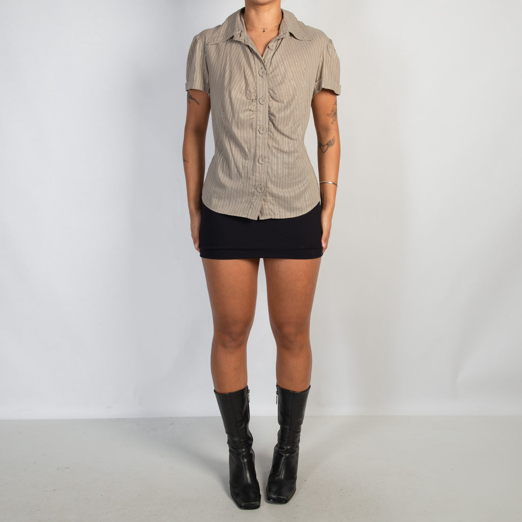 BEIGE STRIPE BLOUSE