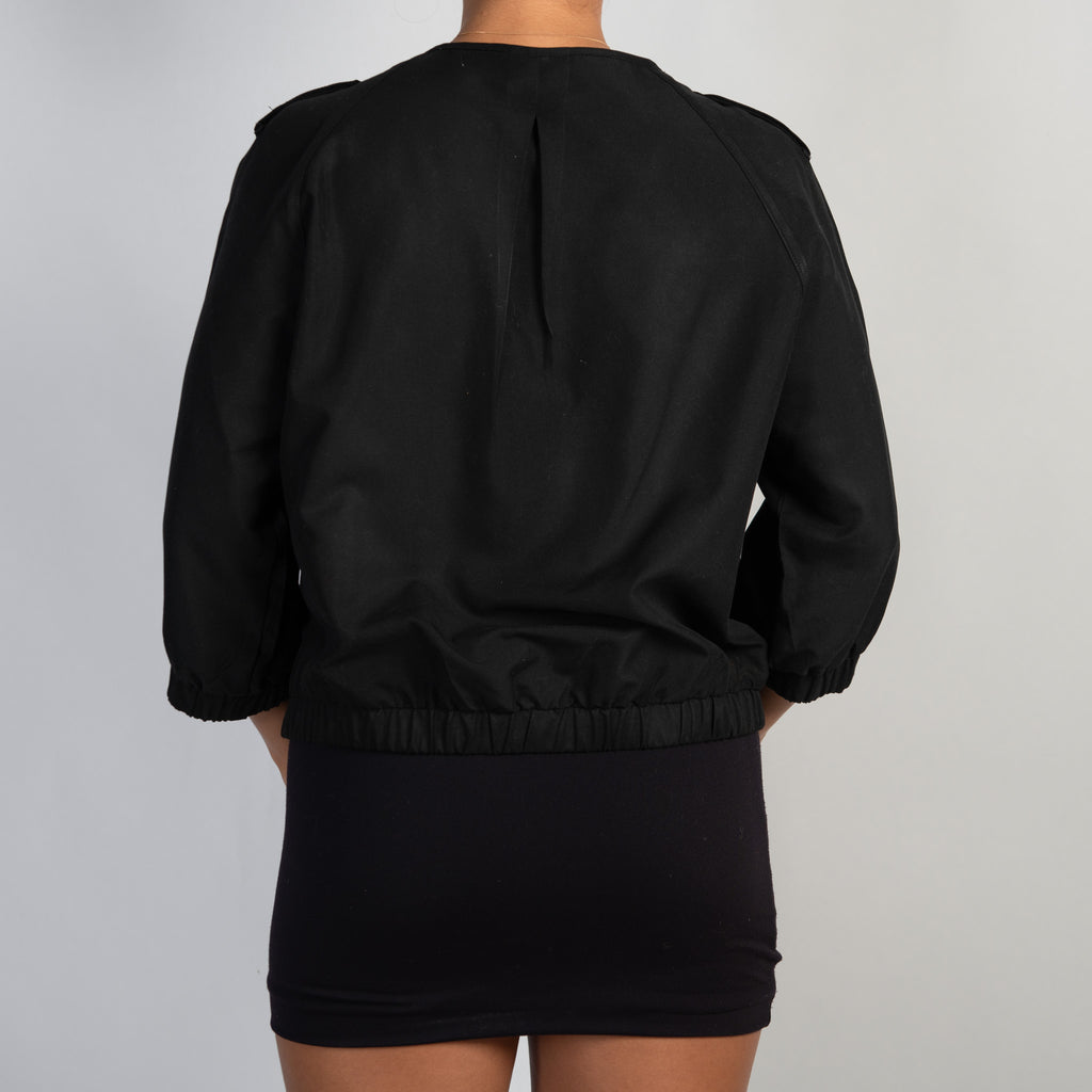 BLACK LIGHTWEIGHT JACKET