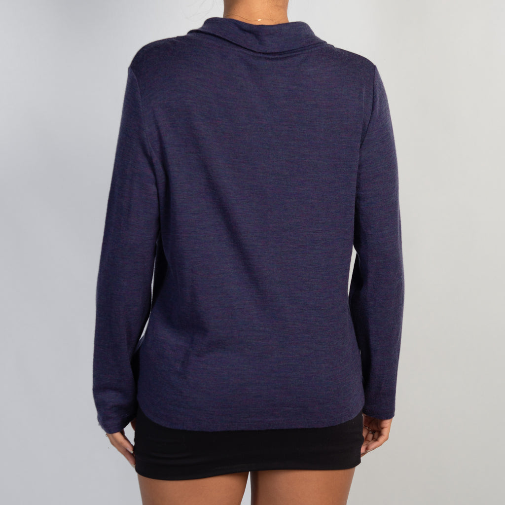 DEEP PURPLE WOOL TOP