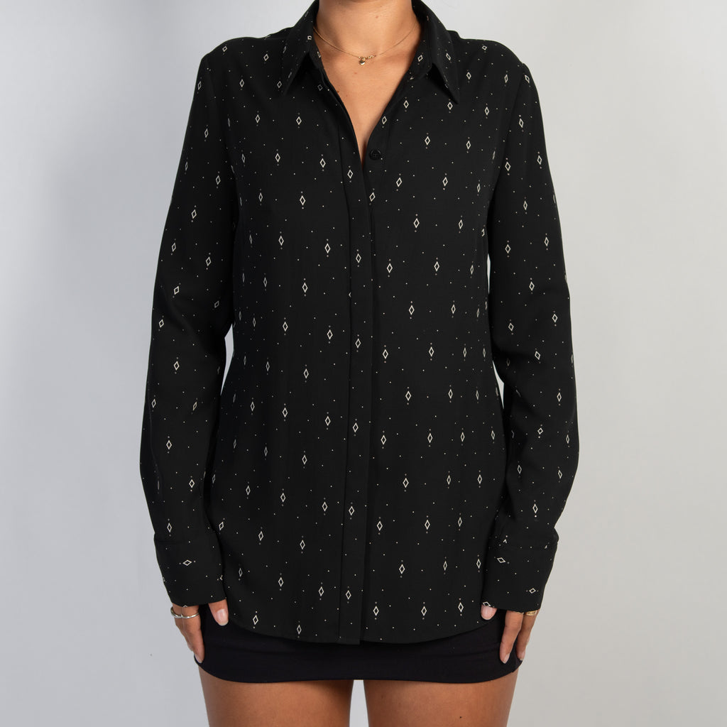 BLACK PATTERN BLOUSE