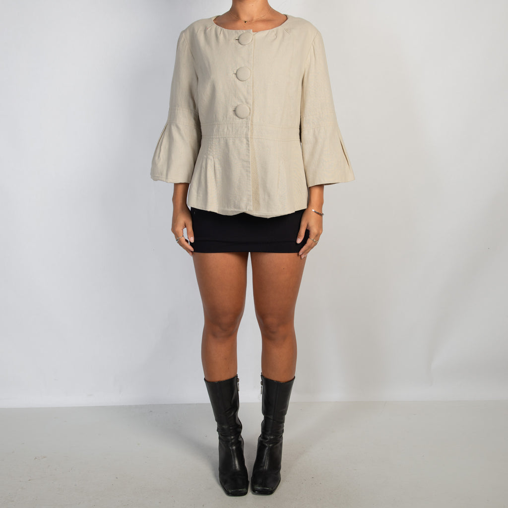 CREAM LINEN JACKET