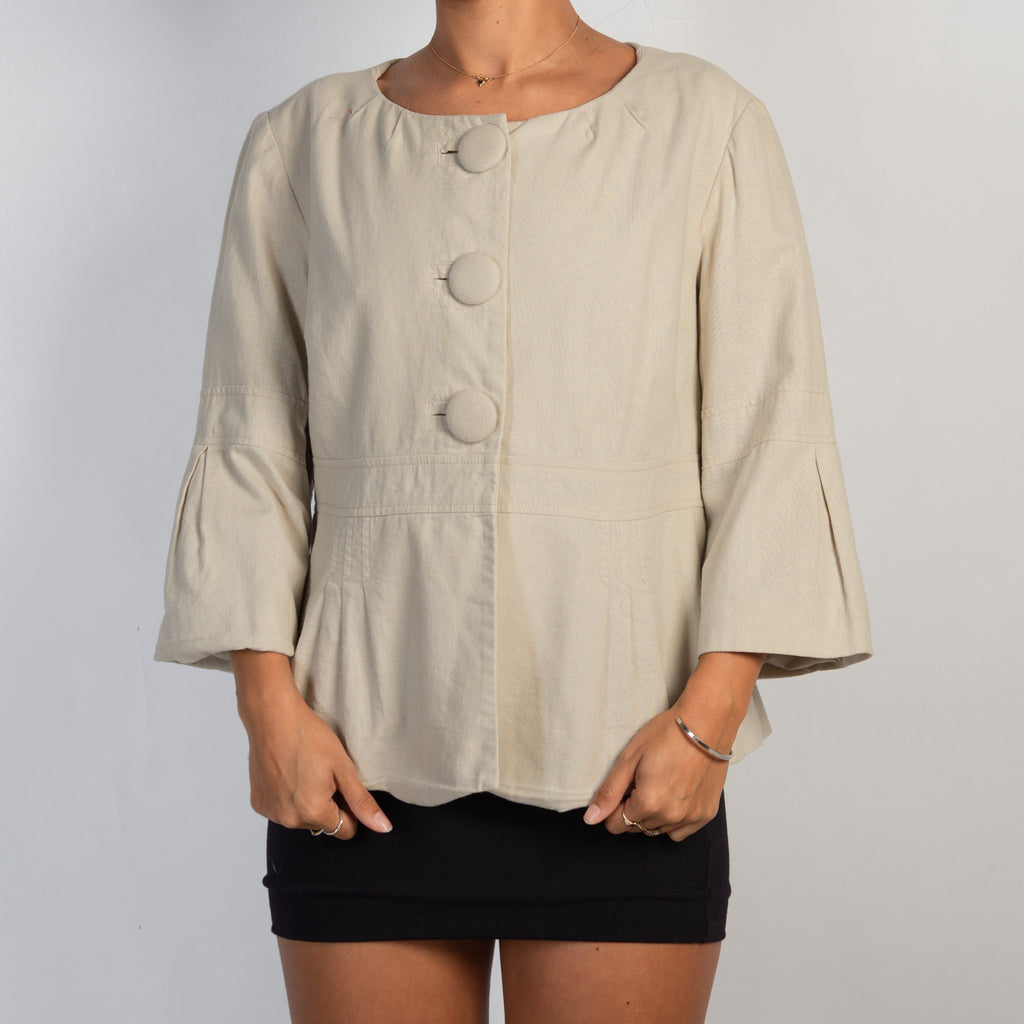 CREAM LINEN JACKET