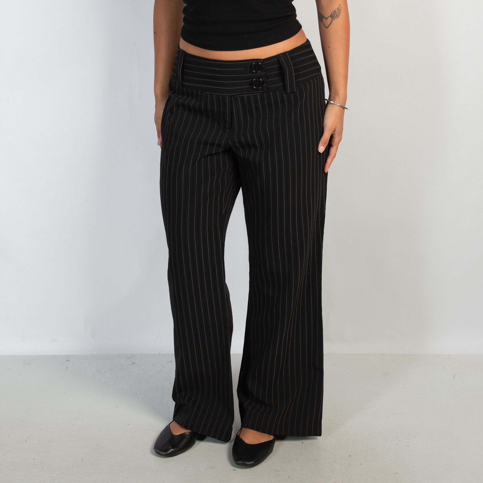 BLACK STRIPE TROUSERS