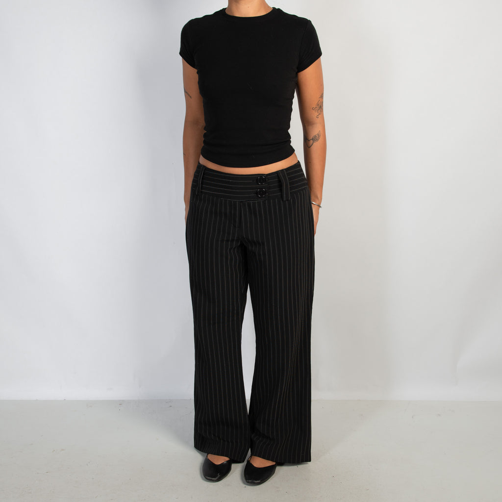 BLACK STRIPE TROUSERS