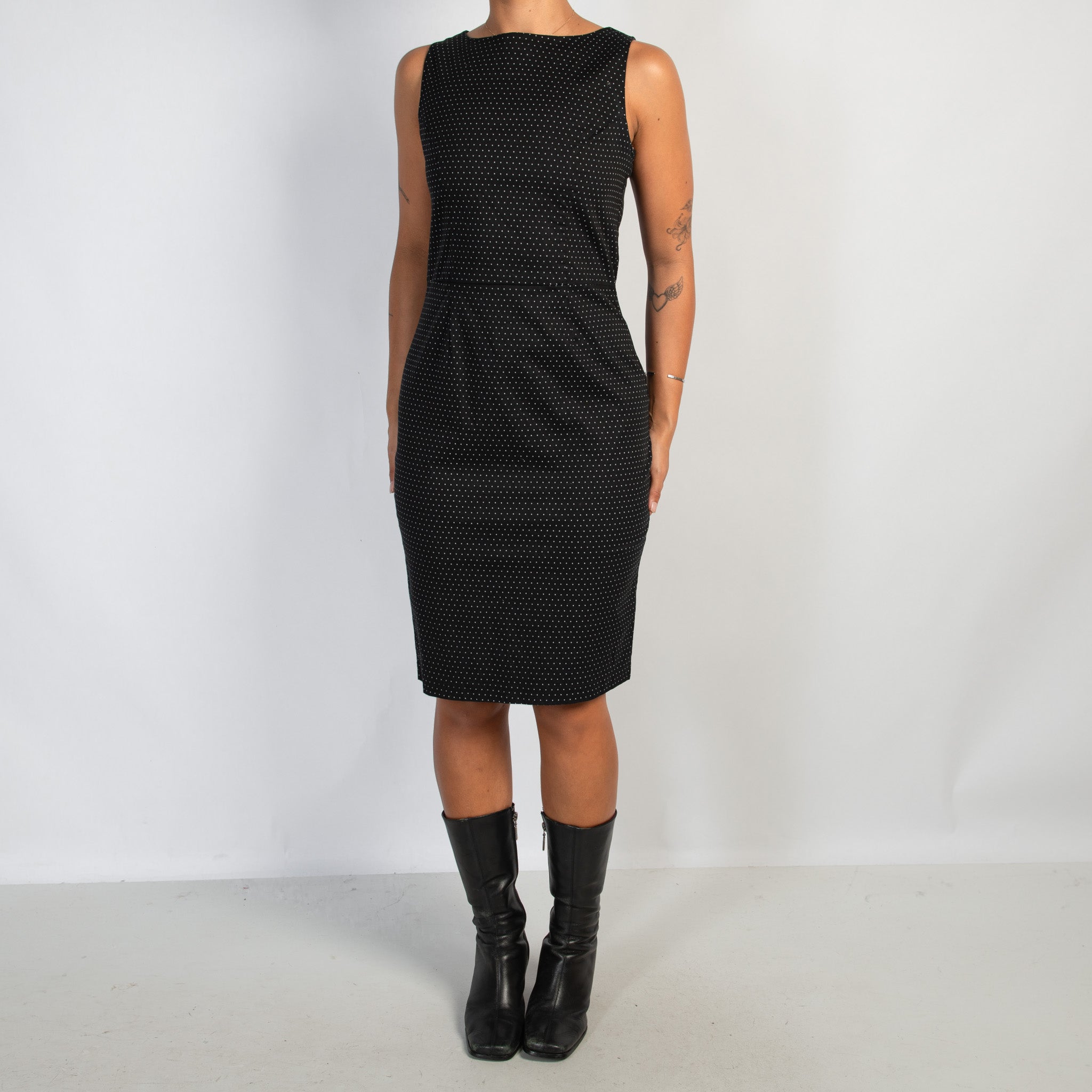 POLKA DOT MIDI DRESS