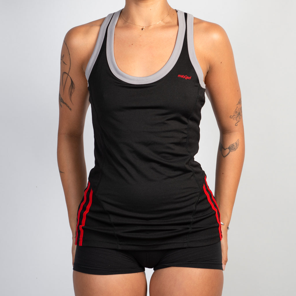 BLACK ACTIVE TANK TOP