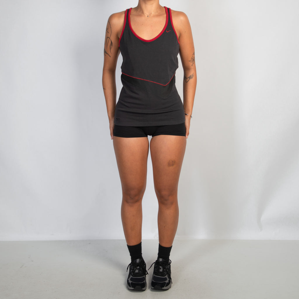 RED TRIM ACTIVE TANK TOP