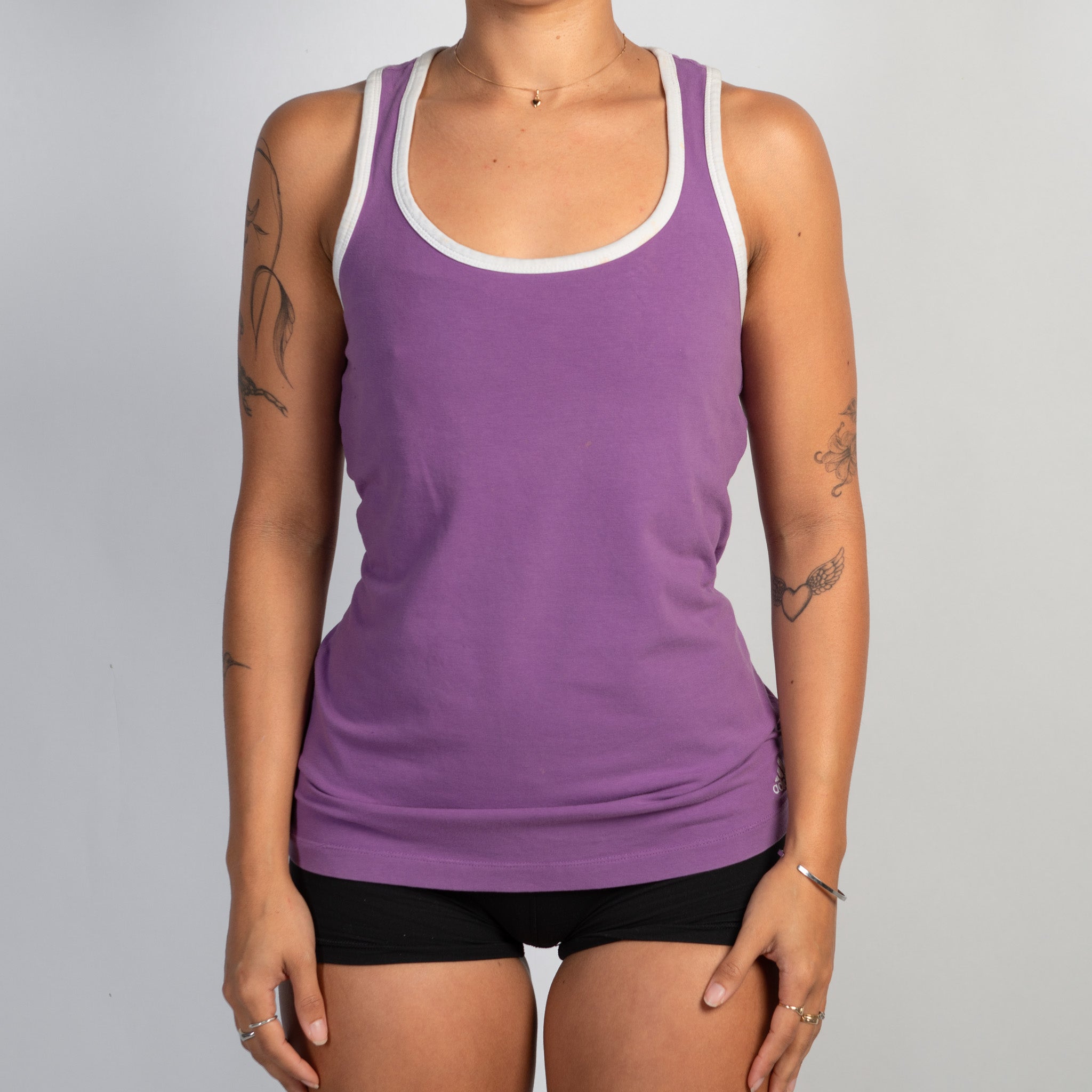 PURPLE COTTON TANK TOP