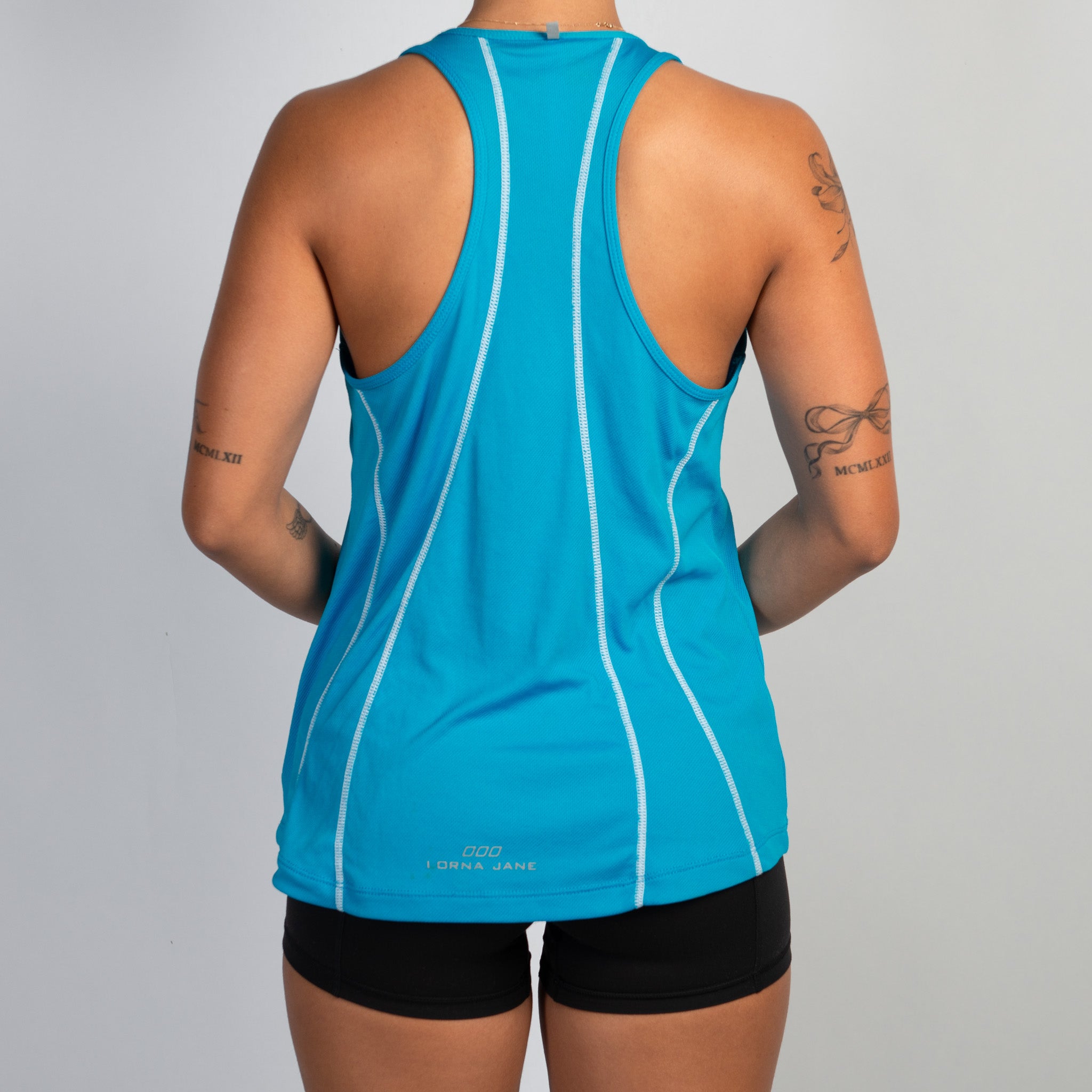 BLUE NYLON TANK TOP