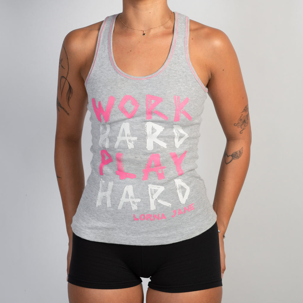 GREY COTTON TANK TOP