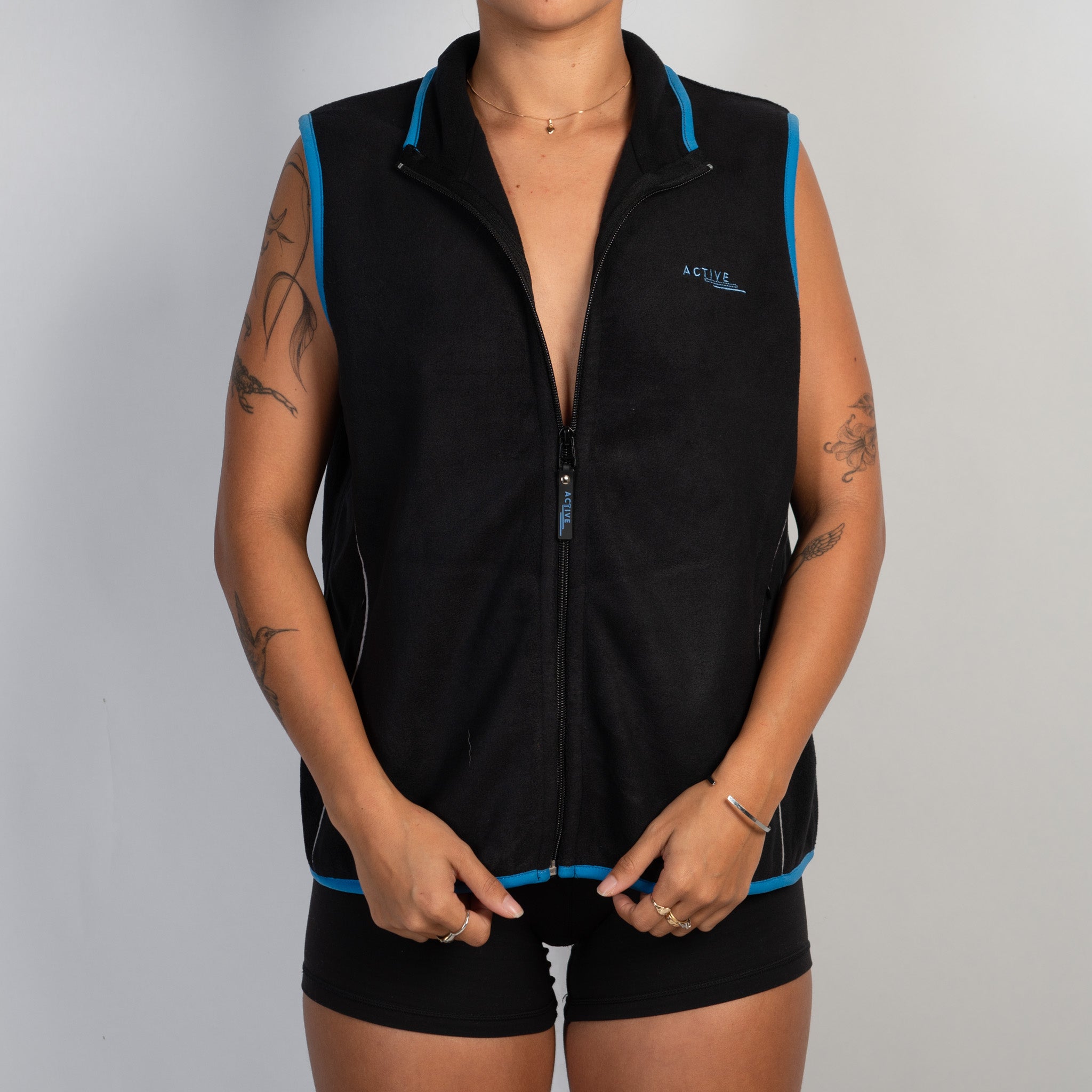 NAVY FLEECE GILET