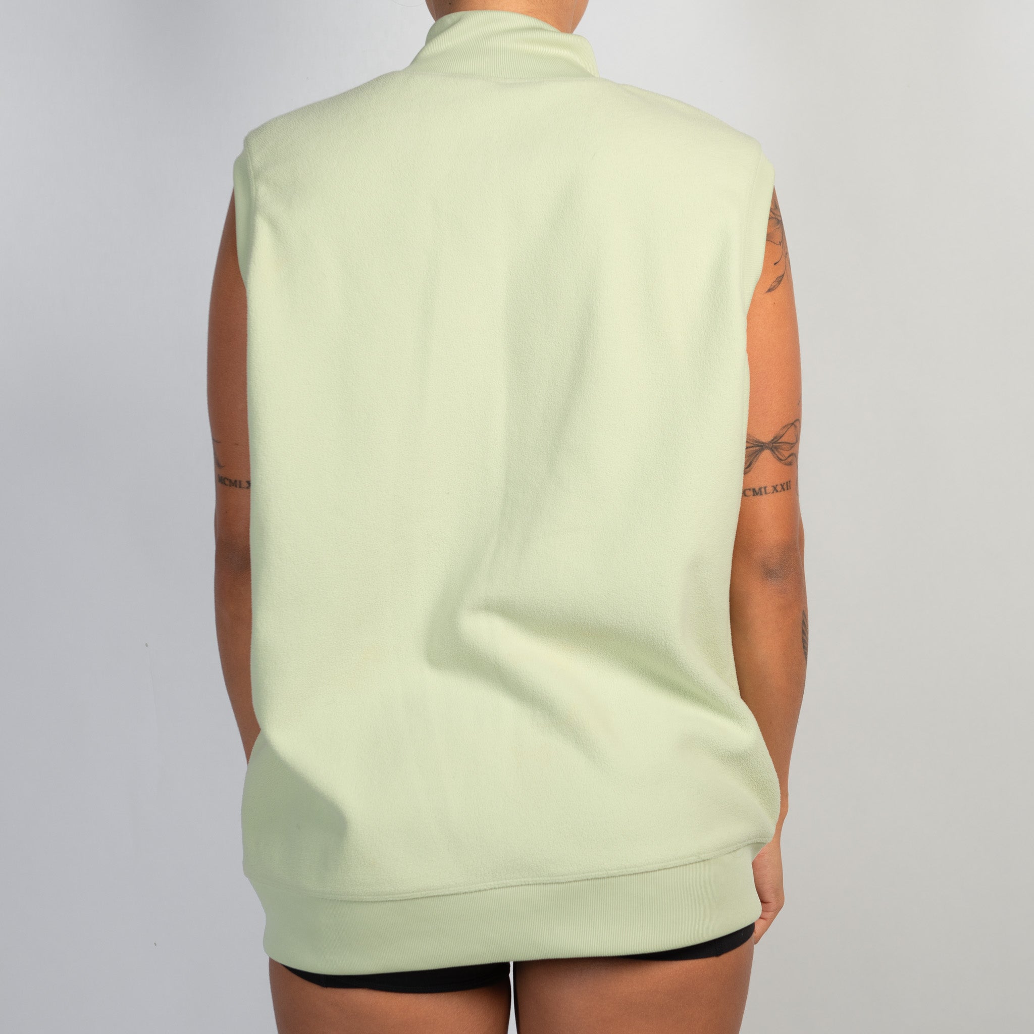 PALE GREEN FLEECE GILET