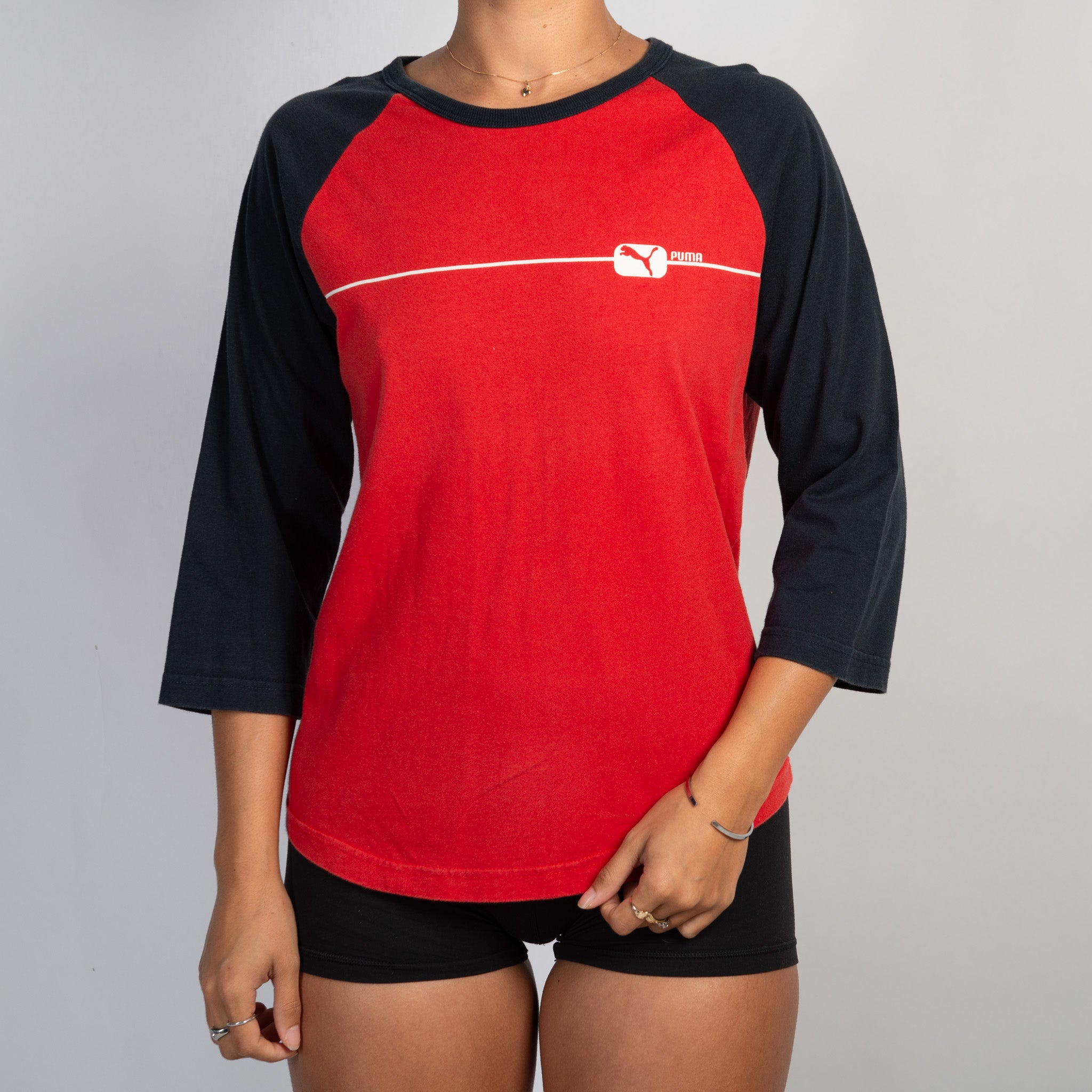 RED RAGLAN TOP