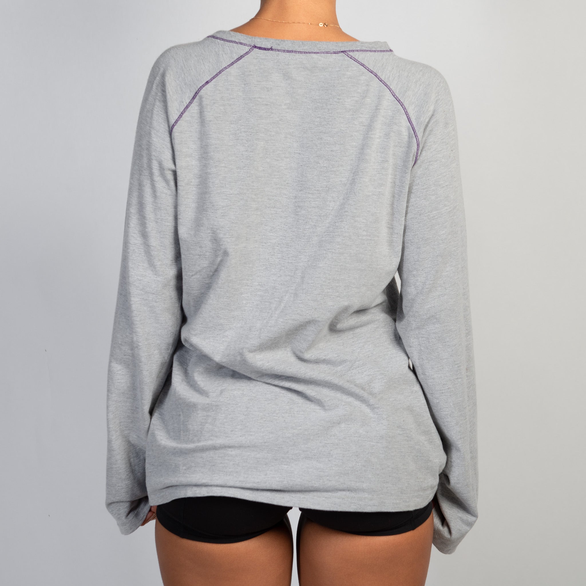GREY LONG SLEEVE TOP