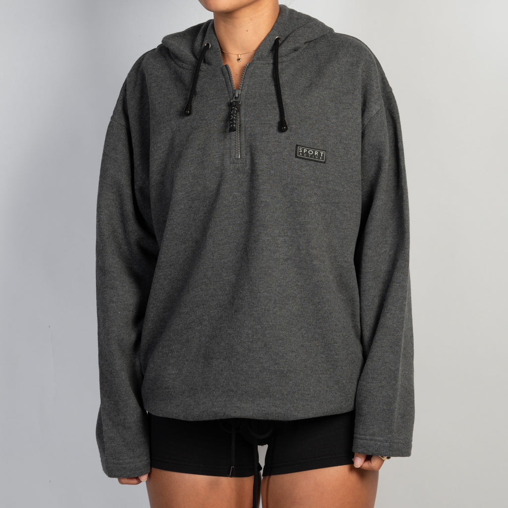 QUARTER ZIP FLEECE SWEATER