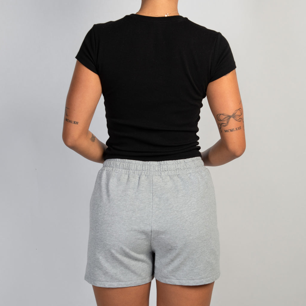 GREY SWEAT SHORTS