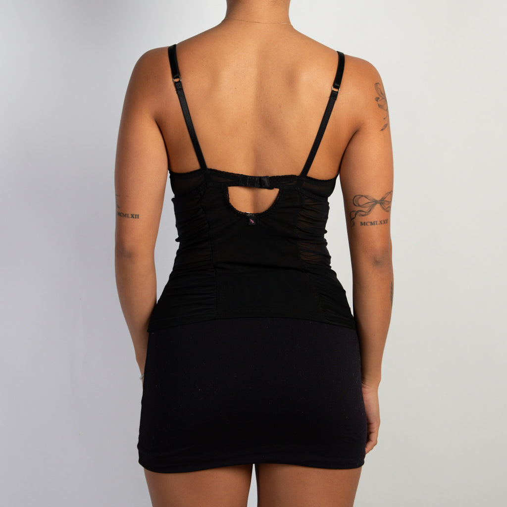 BLACK MESH BUSTIER