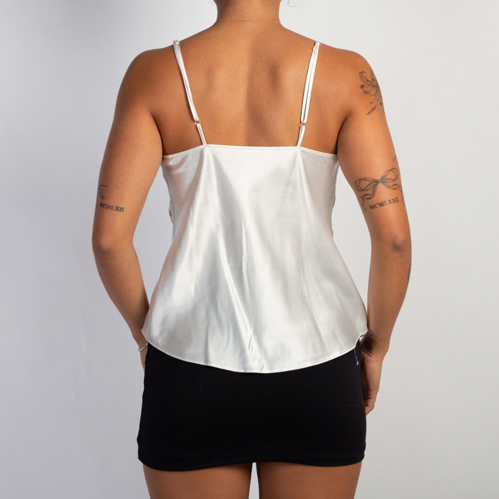 IVORY LACE PANEL CAMISOLE