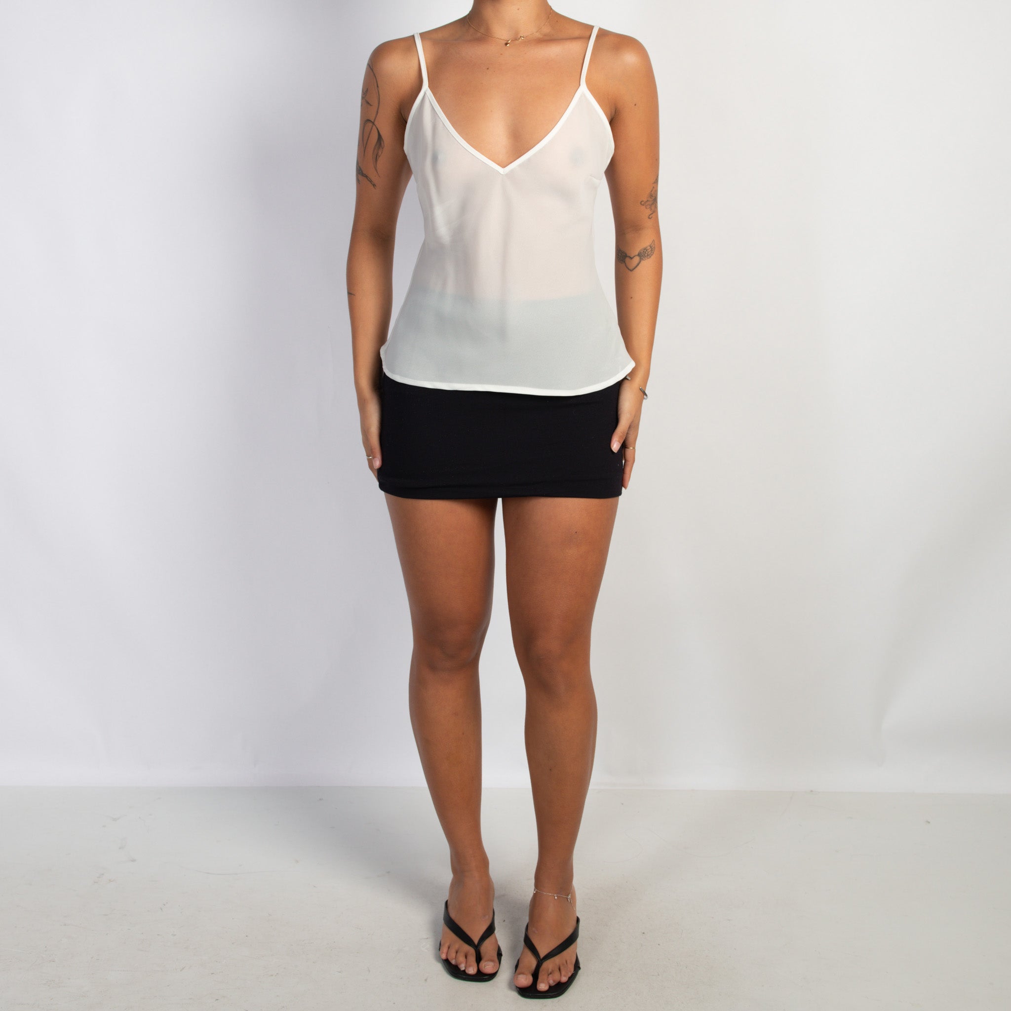 SHEER WHITE CAMISOLE