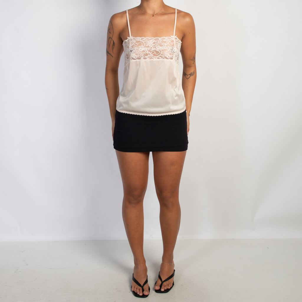 SATIN LACE PANEL CAMISOLE