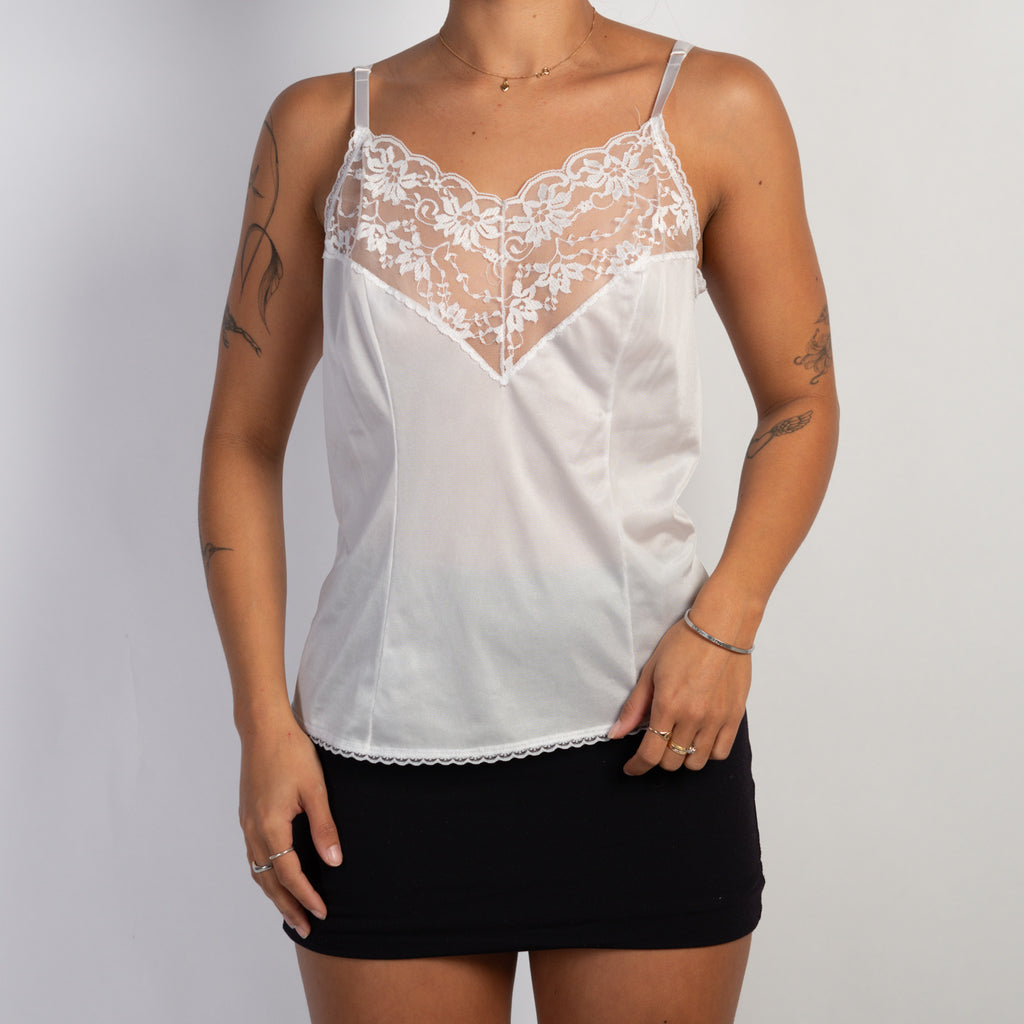 SATIN LACE PANEL CAMISOLE