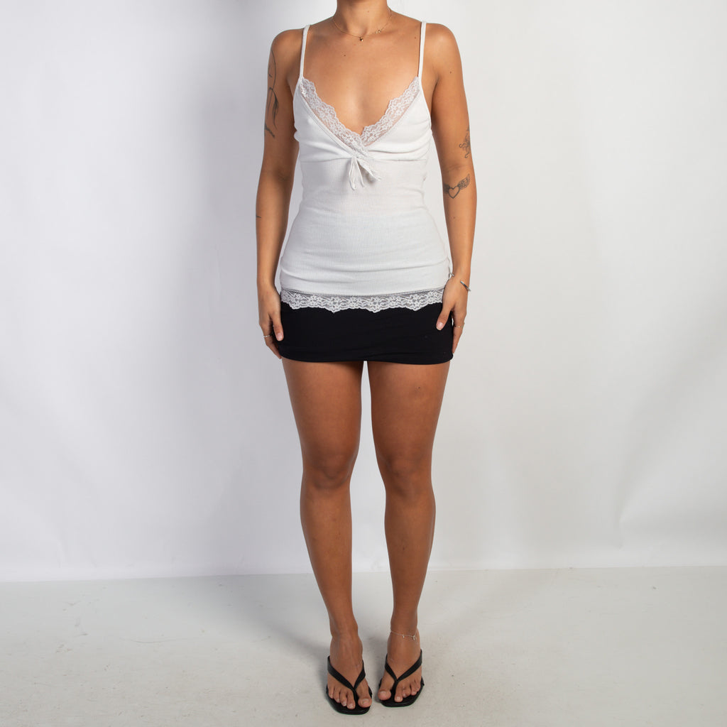 OFF WHITE RIB CAMISOLE