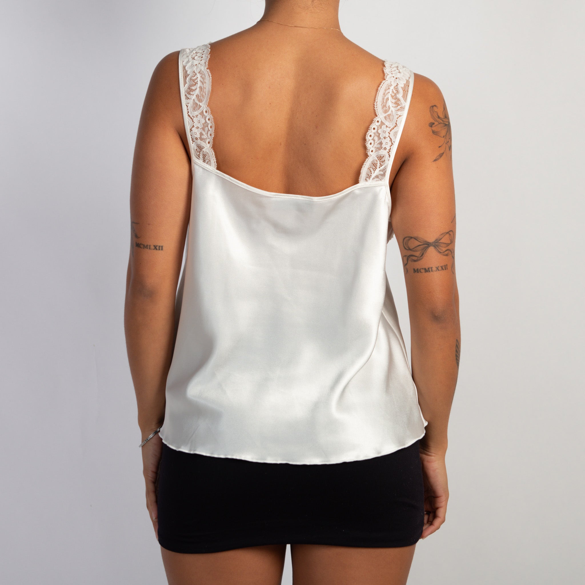 SATIN LACE PANEL CAMISOLE