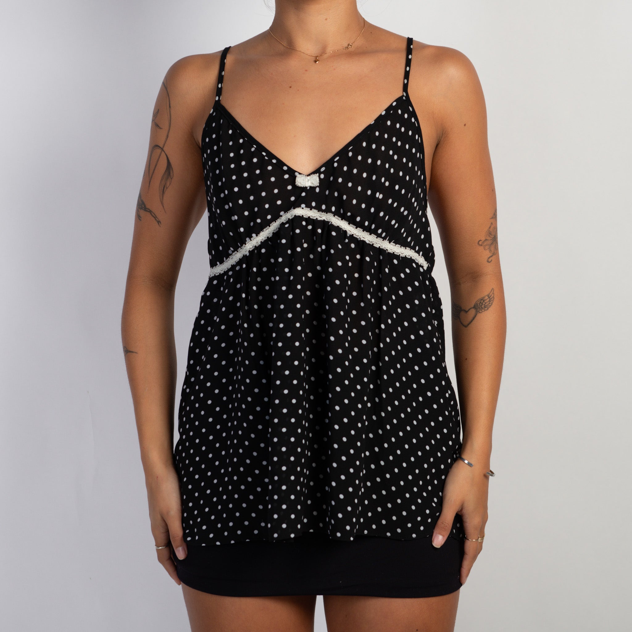 POLKA DOT BABYDOLL CAMISOLE