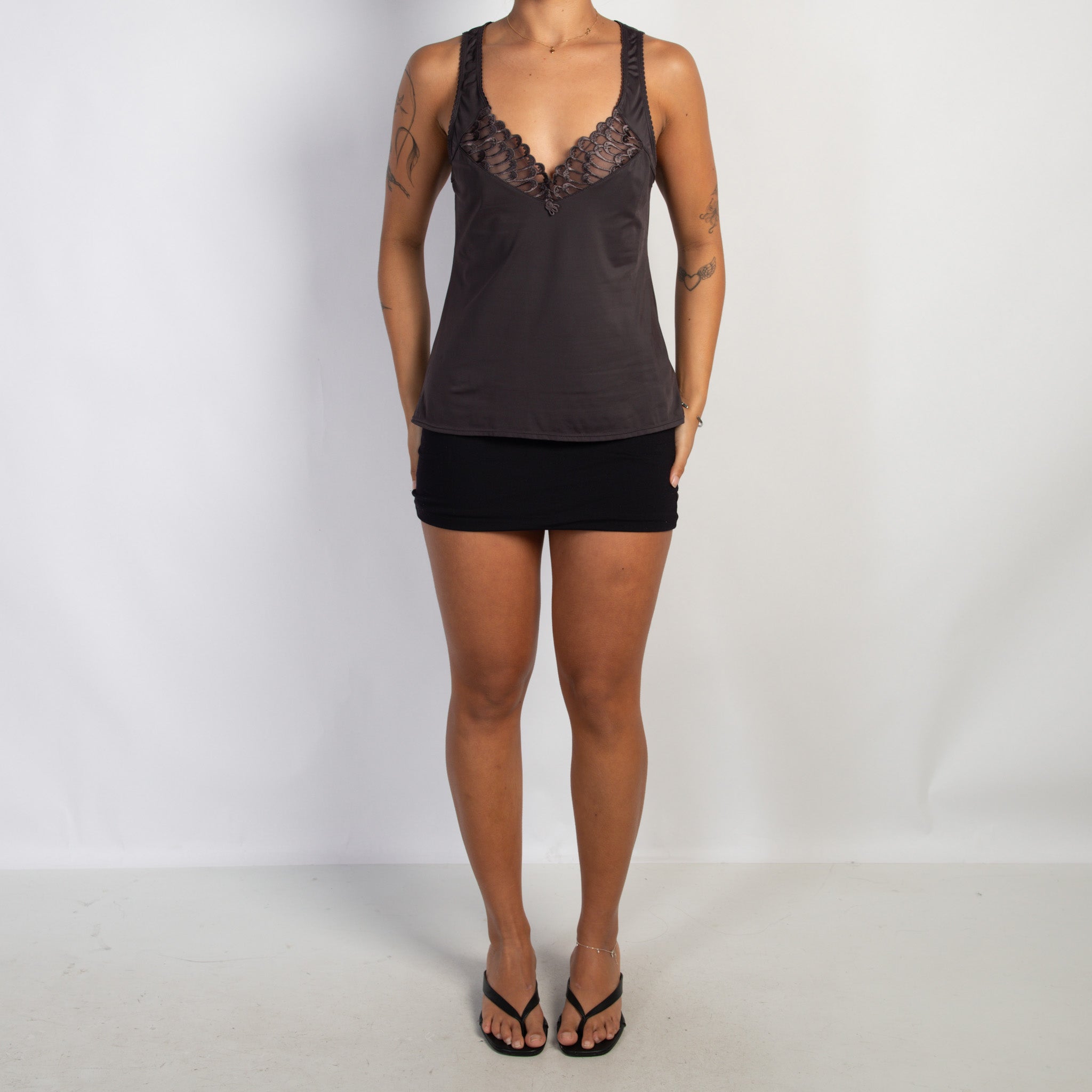 DEEP PURPLE SLINKY CAMISOLE