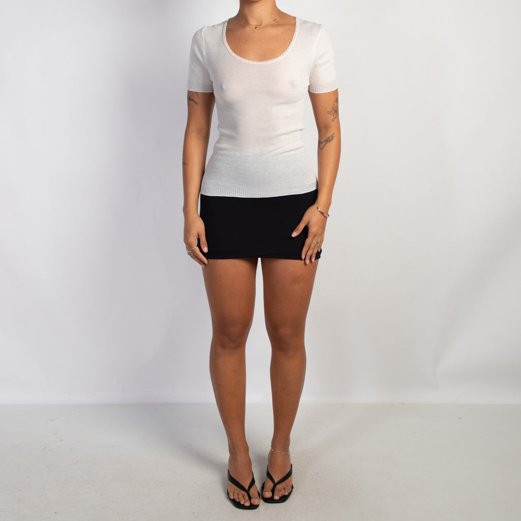 WHITE SHEER TEE