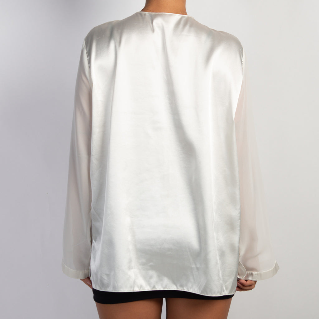 WHITE SHEER BLOUSE