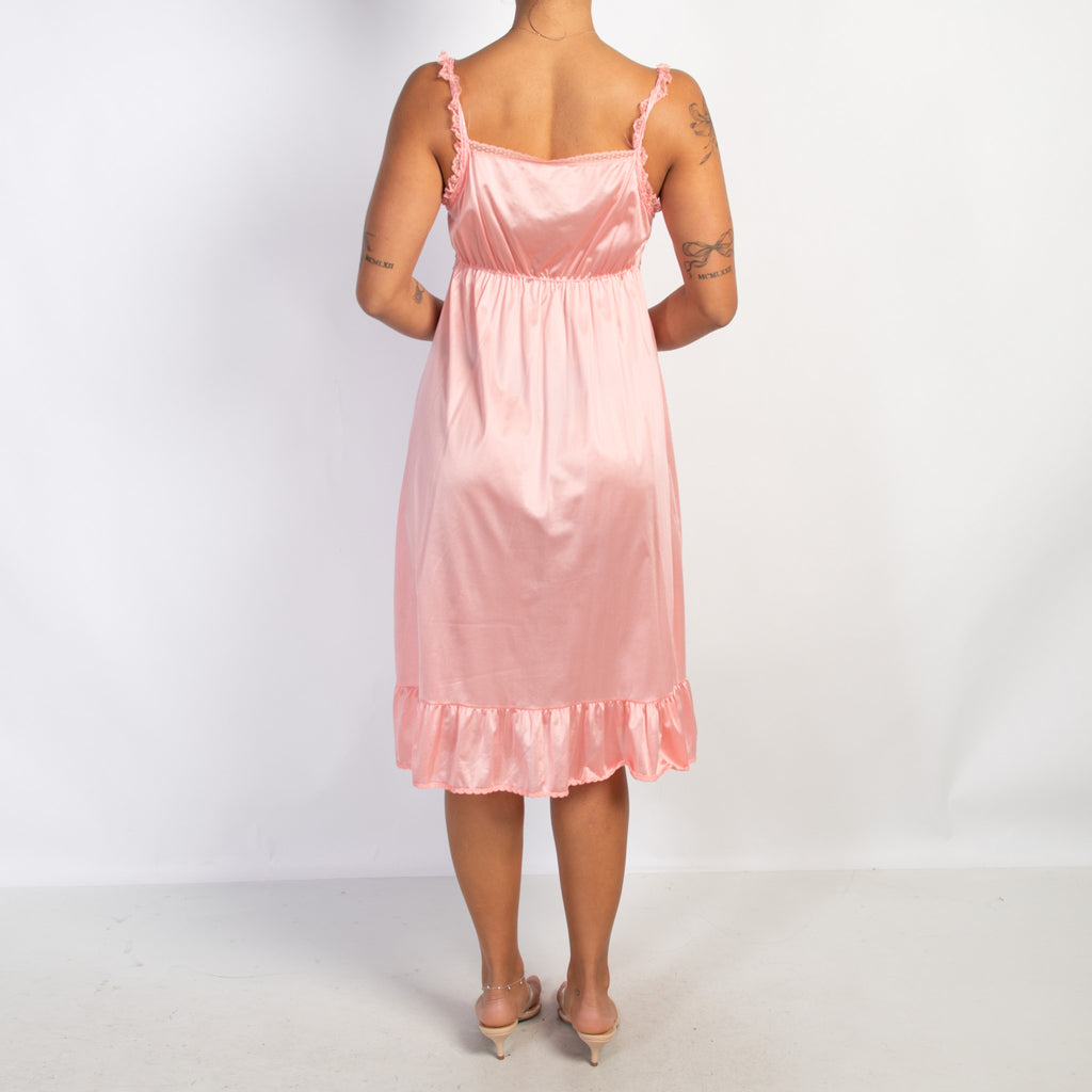 PINK SHEER MIDI DRESS