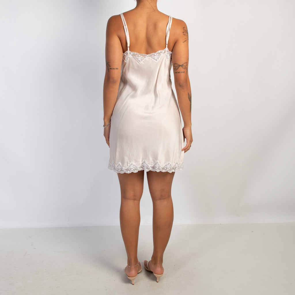 PALE PINK SLIP DRESS