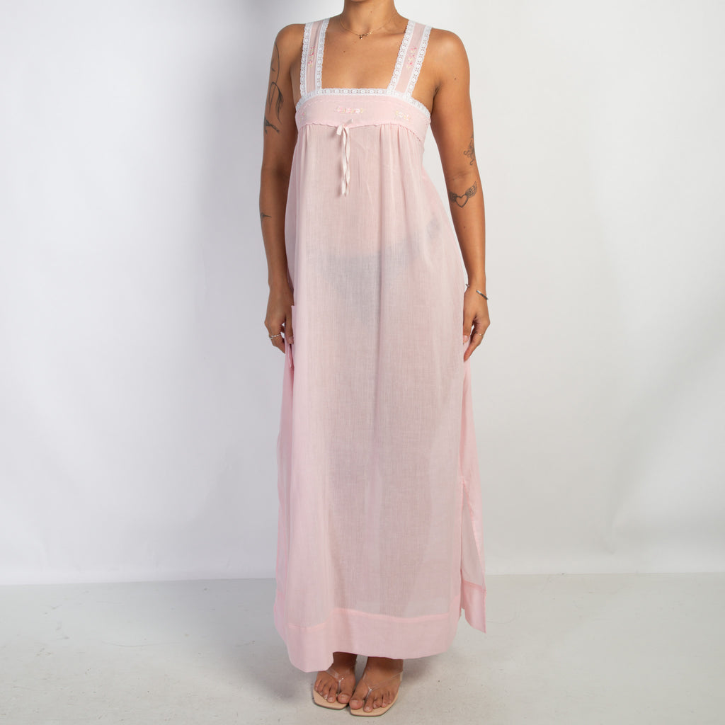 PINK MAXI NIGHTGOWN